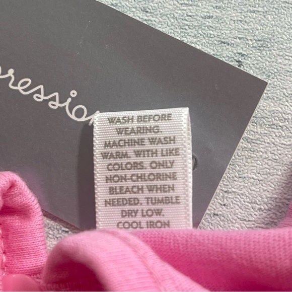 First Impressions Pink Appliqué Bunny Romper Sunsuit 6-9 Months (17-22lbs) NWT - Picture 8 of 10